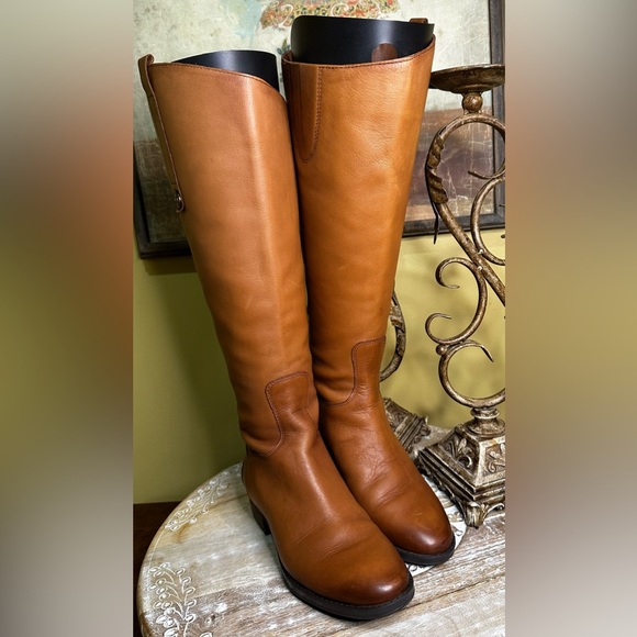 EUC Sam Edelman “Penny” Riding Boot Whiskey” Size 6/6.5 (fits me like a snug 7) - Picture 1 of 13
